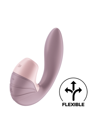 2 en 1 Vibromasseur point G avec stimulateur clitoris USB rose Supernova Satisfyer - CC597780